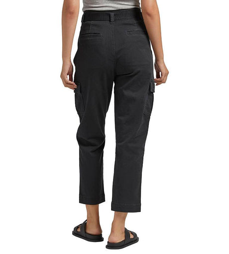 Silver Women's Relaxed Cargo Pant - Black
