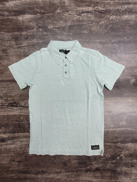 Silver Youth Boys Acid Wash SS Polo - A&M Clothing & Shoes