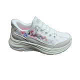Skechers Kids Girls Contour Foam Gentle Bloom Shoes - White/Bloom
