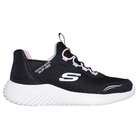 Skechers Kids/Youth Girls Slip-ins Shoes - Black