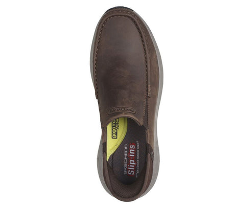 Skechers Men's Parson Leather Slip-ins - Cocoa