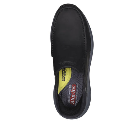 Skechers Men's Parson Leather Slip-ins - Black