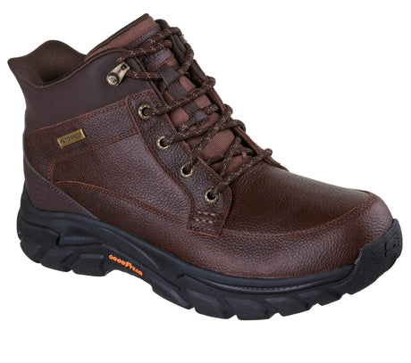 Skechers Men's Slip-Ins Respected 2.0 Orson Boots Wide - Red/Brown