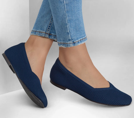 Skechers Women's Cleo Square Blissful Soul Shoes - Navy