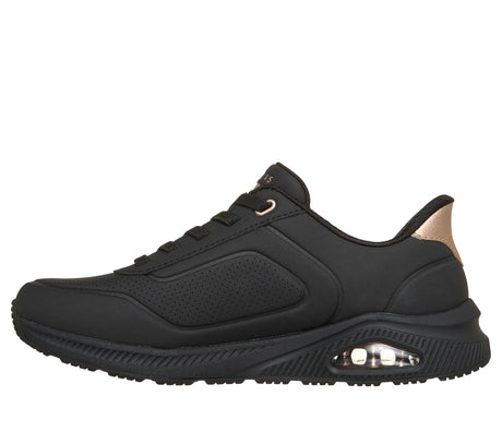 Skechers Women's Slip-Ins Arch Fit Uno Relaxing on Air Shoes - Black