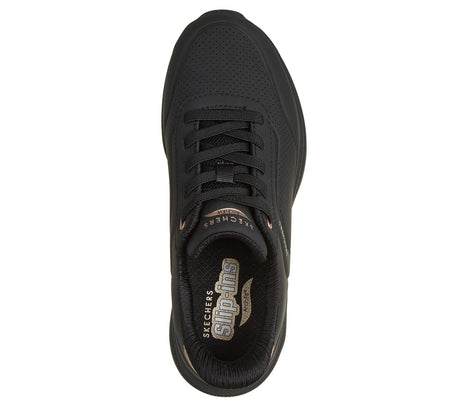 Skechers Women's Slip-Ins Arch Fit Uno Relaxing on Air Shoes - Black