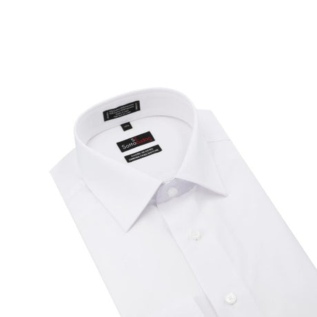 Sotto Sopra Men's Fitted Dress Shirt - White