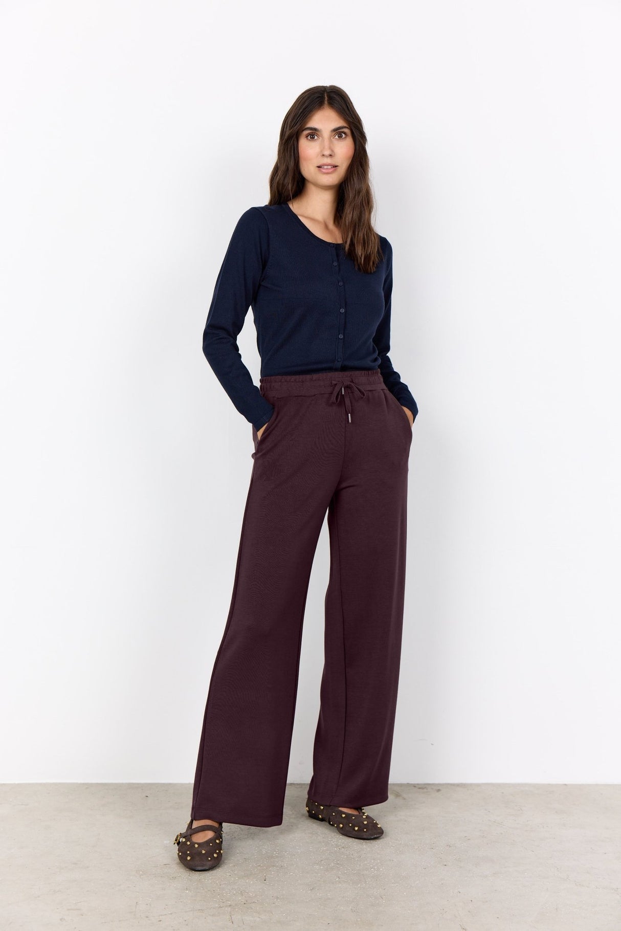 Soyaconcept Women's Banu 116 Pants - Chocolate Plum