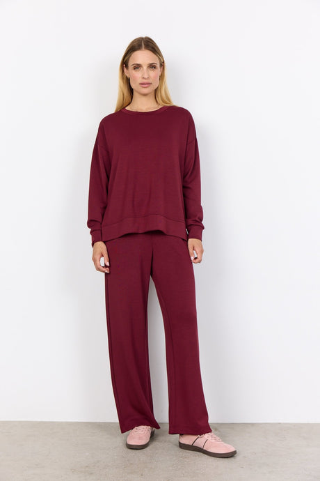 Soyaconcept Women's Banu 164 Sweatshirt - Dark Red