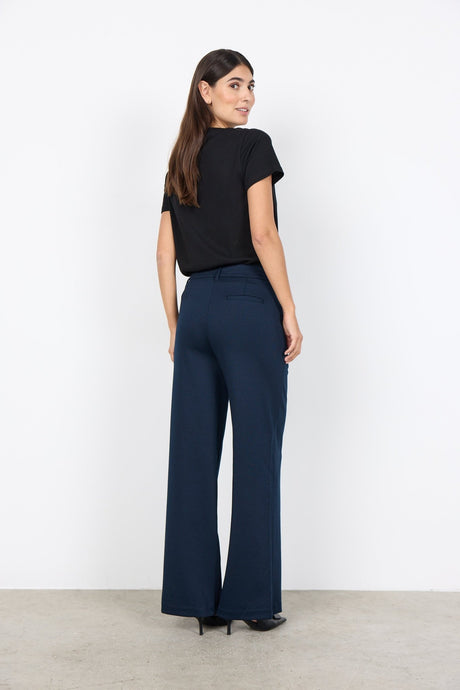 Soyaconcept Women's Daniela 9 Wide Leg Pants - Navy