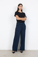 Soyaconcept Women's Daniela 9 Wide Leg Pants - Navy