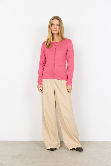 Soyaconcept Women's Dollie 446 Knitted Cardigan - Rapture Rose
