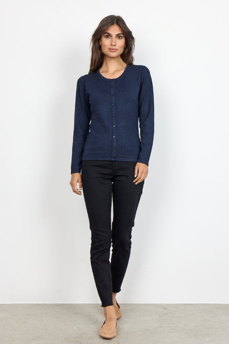 Soyaconcept Women's Dollie 446 Knitted Cardigan - Navy