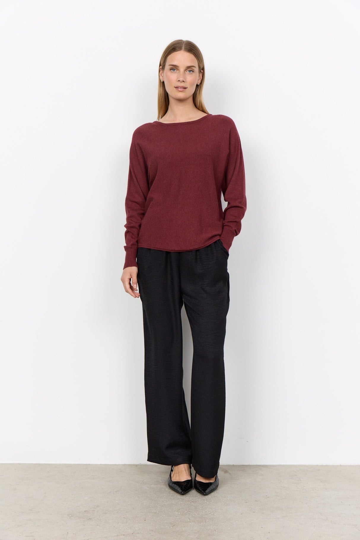 Soyaconcept Women's Dollie 620 Sweater - Oxblood Red