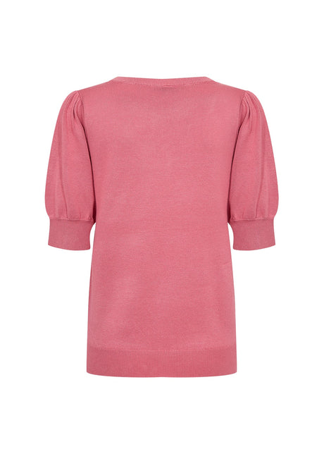 Soyaconcept Women's Dollie 753 Short Puff Sleeve Top - Rapture Rose