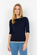 Soyaconcept Women's Dollie 782 1/2 Sleeve Sweater - Navy