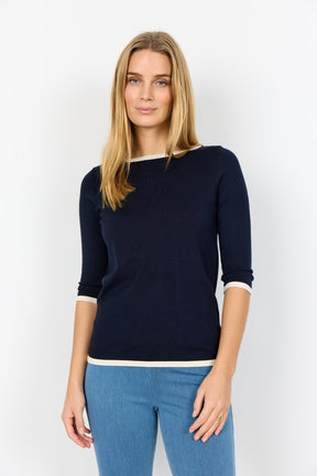Soyaconcept Women's Dollie 782 1/2 Sleeve Sweater - Navy