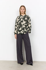 Soyaconcept Women's Hanni Aop 1 Printed Blouse - Forest Night