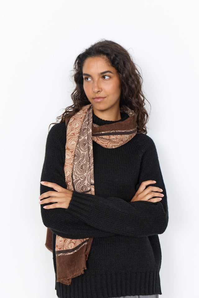 Soyaconcept Women's Hosna Yd 1 Scarf - Chocolate Plum