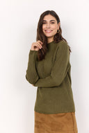Soyaconcept Women's Kanita 4 Knit Sweater - Dark Olive