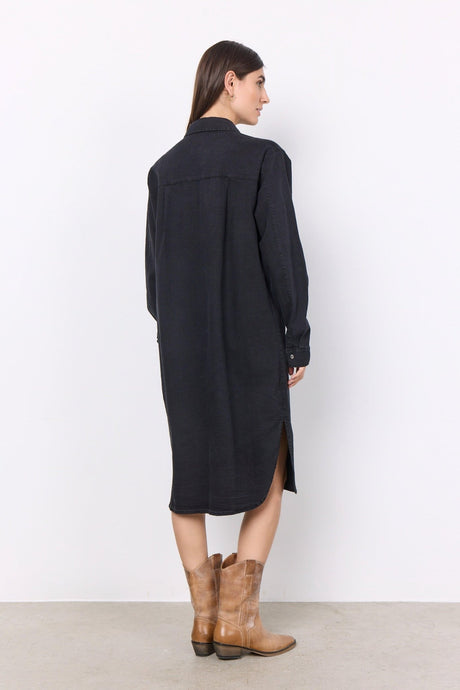 Soyaconcept Women's Kiss 2 Shirt Dress - Black Denim