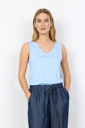 Soyaconcept Women's Marcia 283 V-Neck Sleeveless Top - Windsurfer