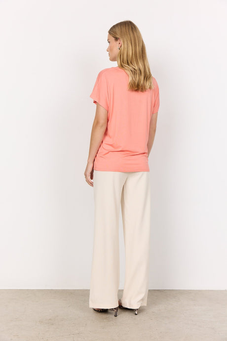 Soyaconcept Women's Marica 32 T-Shirt - Peach Pink