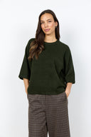 Soyaconcept Women's Orlean 1 Short Sleeve Sweater - Forest Night