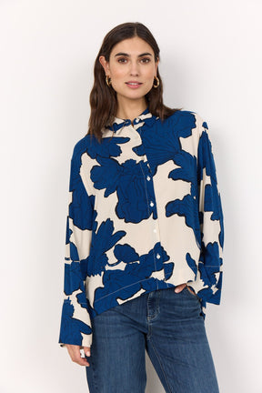Soyaconcept Women's Vigdis 2 Print Blouse - Estate Blue