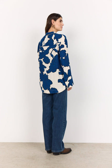 Soyaconcept Women's Vigdis 2 Print Blouse - Estate Blue