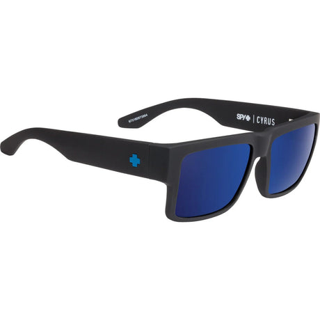 Spy Cyrus Soft Matte Black Happy Bronze Mirror Sunglasses - Black/Bronze