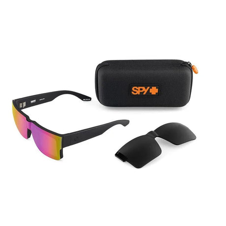 Spy Cyrus Switch Black Happy Mirror Sunglasses - Black/Multi