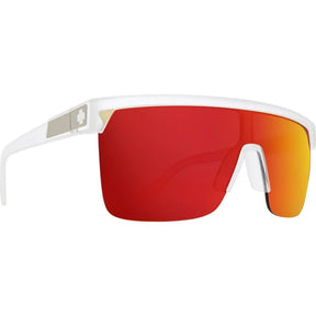 Spy Flynn 5050 Cyrstal Happy Grey Mirror Sunglasses - Crystal/Red