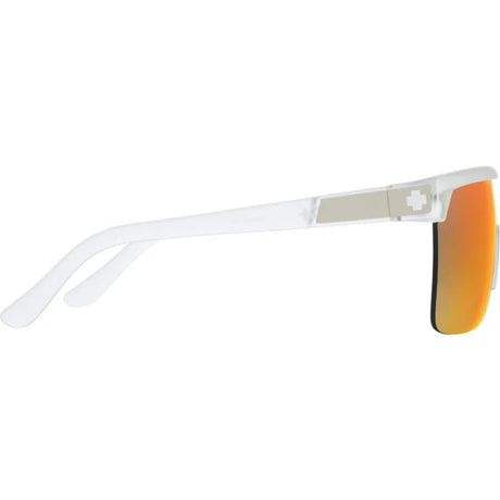 Spy Flynn 5050 Cyrstal Happy Grey Mirror Sunglasses - Crystal/Red