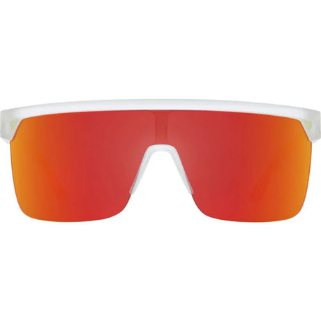 Spy Flynn 5050 Cyrstal Happy Grey Mirror Sunglasses - Crystal/Red