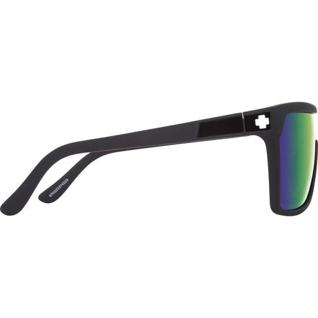 Spy Flynn Black Happy Bronze Mirror Sunglasses - Black/Green