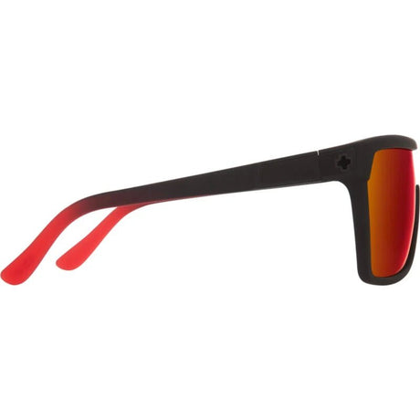 Spy Flynn Fade Happy Grey Mirror Sunglasses - Black/Red