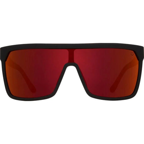 Spy Flynn Fade Happy Grey Mirror Sunglasses - Black/Red