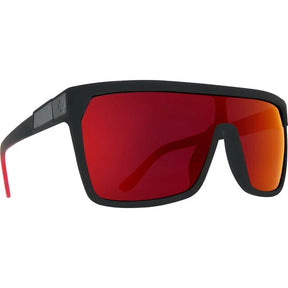 Spy Flynn Fade Happy Grey Mirror Sunglasses - Black/Red