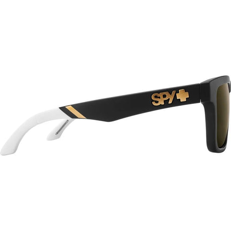 Spy Helm Black White Happy Bronze Mirror Sunglasses - Black/Bronze