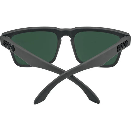 Spy Helm Dark Happy Grey Polarized Mirror Sunglasses - Dark Grey/Light Blue
