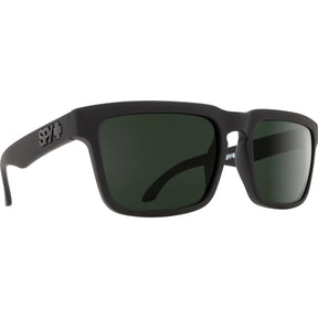 Spy Helm Soft Matte Black Happy Grey Polar Sunglasses - Black/Grey