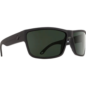 Spy Rocky Matte Black Happy Grey Green Polar Sunglasses - Black/Grey