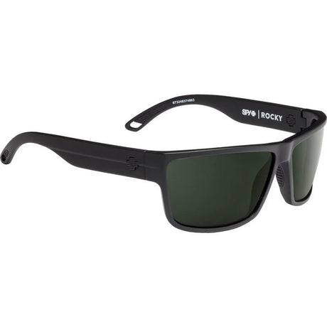 Spy Rocky Matte Black Happy Grey Green Polar Sunglasses - Black/Grey