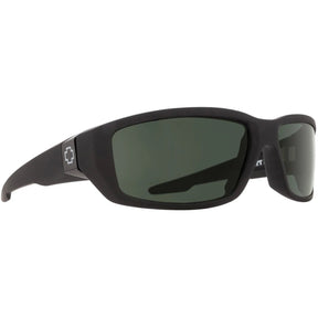 Spy Tarmac Soft Matte Black Happy Grey Green Sunglasses - Black/Grey