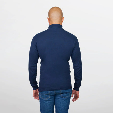 Stanfield's Men's Rib Knit Turtleneck - Navy