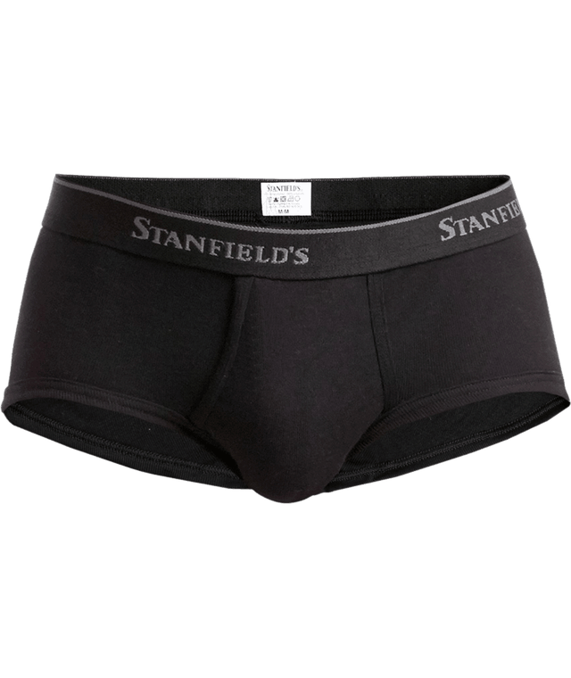 Stanfields Men's Supreme Brief 2 Pack - Black