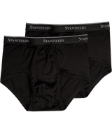 Stanfields Men's Supreme Brief 2 Pack - Black