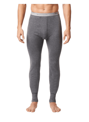 Stanfields Men's Two Layer Longjohns - Charcoal Grey