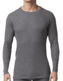 Stanfields Men's Waffle Base Layer Big - Charcoal Grey